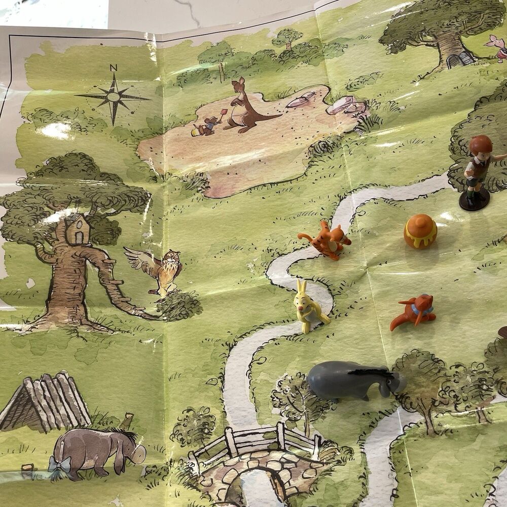 Winnie The Pooh Figure Set 10 Pieces With Poster Play set Disney Cake Toppers - Picture 3 of 5